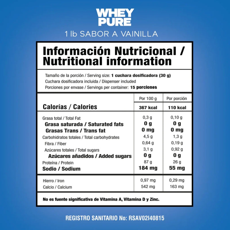 Combo Whey Pure 1Lb – 4 Libras / 4 Sabores — imagen 7